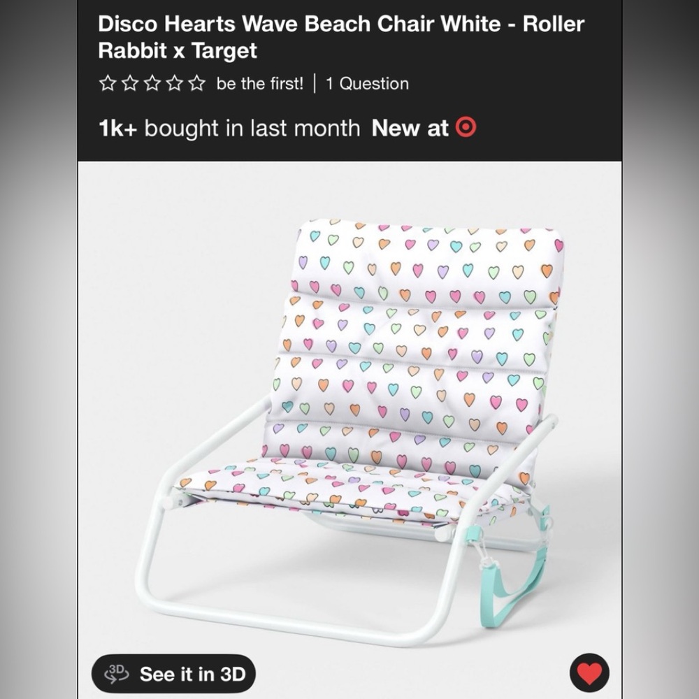 Roller Rabbit x Target Beach Chair